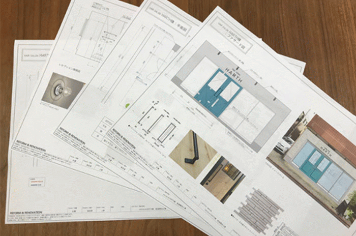 店舗設計：美容室の工事がはじまりました！